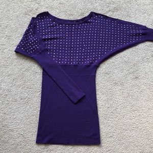 FAITH CONNEXION PURPLE BODY-CON DRESS